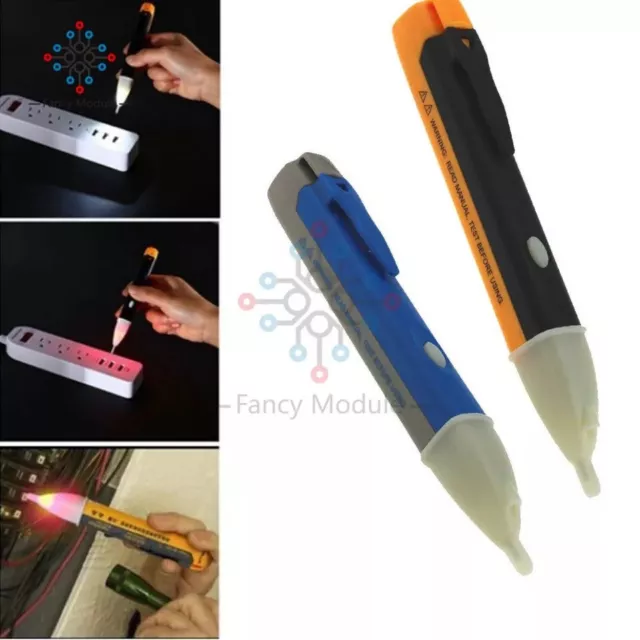 Voltage/live AC detector tester pen & torch non contact indicator cable/wire UK