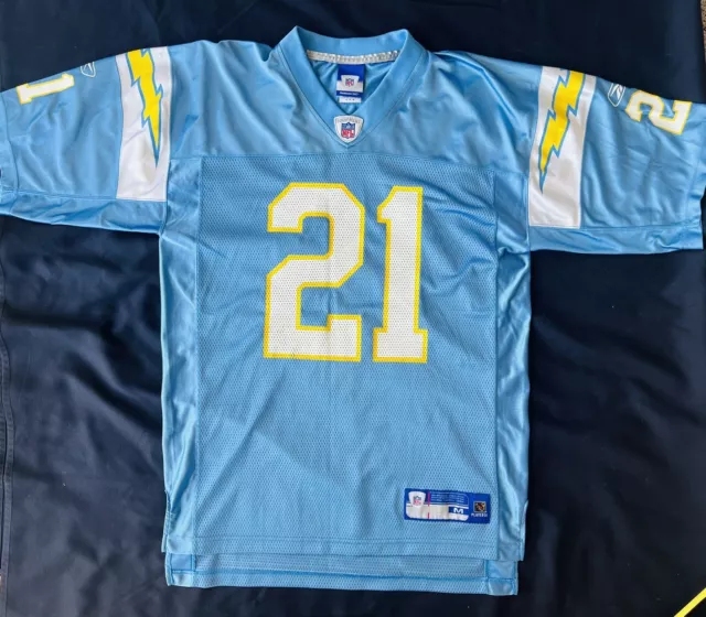 LA San Diego Chargers LaDainian Tomlinson #21 Powder Blue Jersey : Med By Reebok