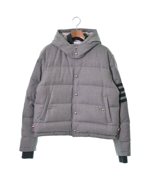 THOM BROWNE Down Jacket / Down Vest Gray(Glen check) 2(Approx. M) 2200337804052