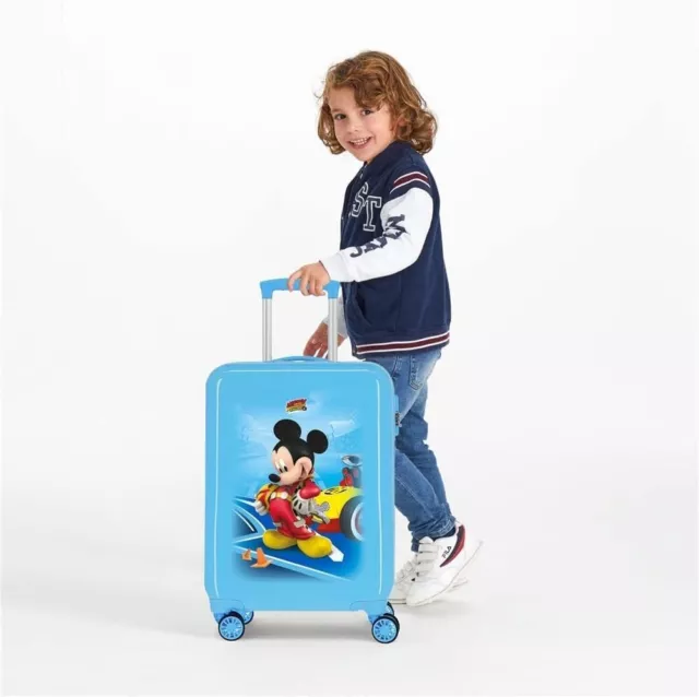 Mickey Maleta Cabina 55cm ABS Dura Trolley Niños Equipaje de Mano 4 Rueda 2