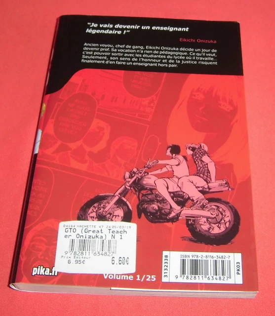 MANGA GTO TOME 1 FR [Pika Edition] *JRF EUR 5,00 - PicClick FR
