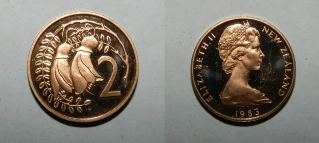 New Zealand :  Proof 2 Cents 1983