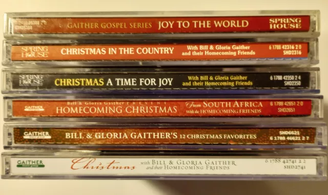 6 CD lot Gaither Homecoming Christmas in the Country A Time for Joy to the World