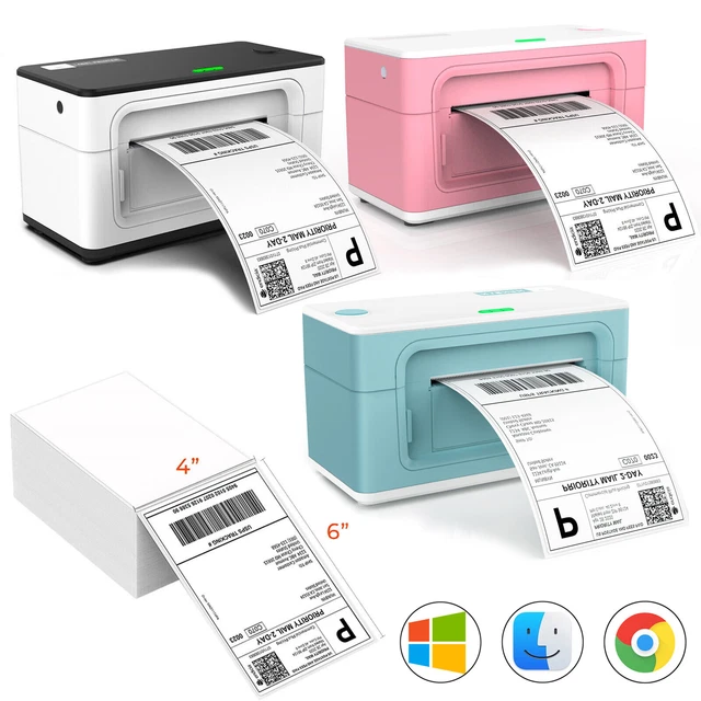 MUNBYN Shipping Label Printer 4x6 Thermal Barcode 500 Labels for UPS USPS FedEx