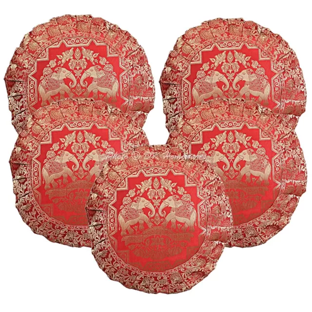 Fundas de almohadas de suelo de Jacquard brocado, funda de cojín decorativa...