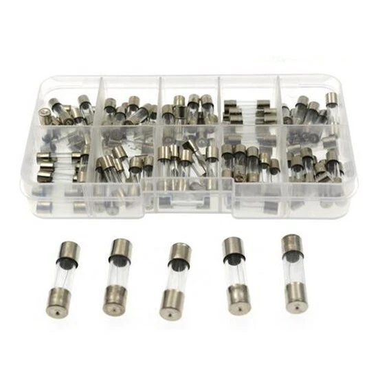 Kit assortiment de 100 pièces 5 x 20 mm fusibles en verre à soufflage rapide p