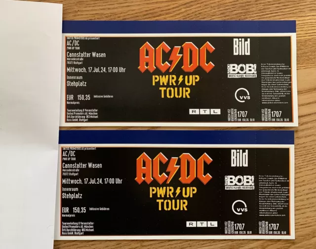 Tickets für AC/DC in Stuttgart am 17. Juli 2024, Stehplatz Innenraum