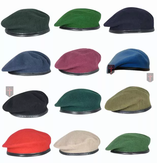 All Colours High Quality British Military Beret Berets All sizes - Officers OR's