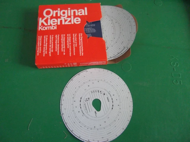 VDO Kienzle Disco Tachigrafico 100-24 EC4K, 100 Km/h, 24 Ore, 100 Pezzi, Ø12 Cm, Per Camion E Autobus