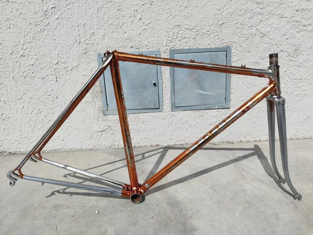 Cadre De Vélo De Course Guerciotti En Acier - Vintage Années 80 - Taille 52,5 Cm - Italie
