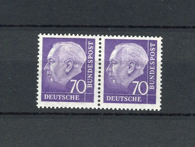 Bund 263 Heuss 70 Pf. postfrisch  waagerechtes Paar (12043)