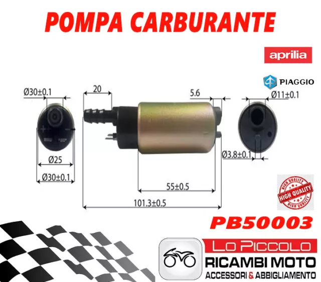 Pompa Benzina Carburante Piaggio Vespa Lx 125 150 Touring 2010 - 2012