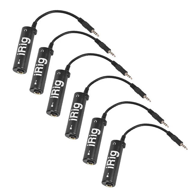 IRig 6Pcs Guitar Link Audio Interface Cable Rig Adapter Converter System foH9