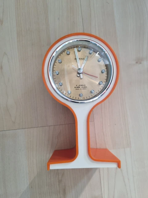 Sveglia Royal Samsung Anni 70 A Corda Da Tavolo Space Age Vintage Con Scatola