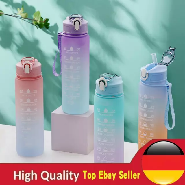 2pcs Outdoor Sport Water Bottle Cup Reusable Cups 2000ML+900ML Cold Water Bottle