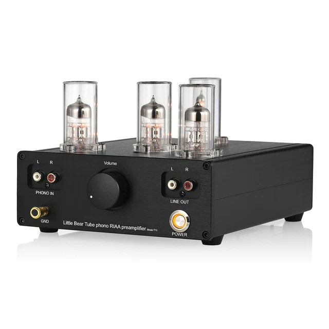 HIFI VACUUM TUBE Phono Stage Preamp Turntable Amplifier for MM Record