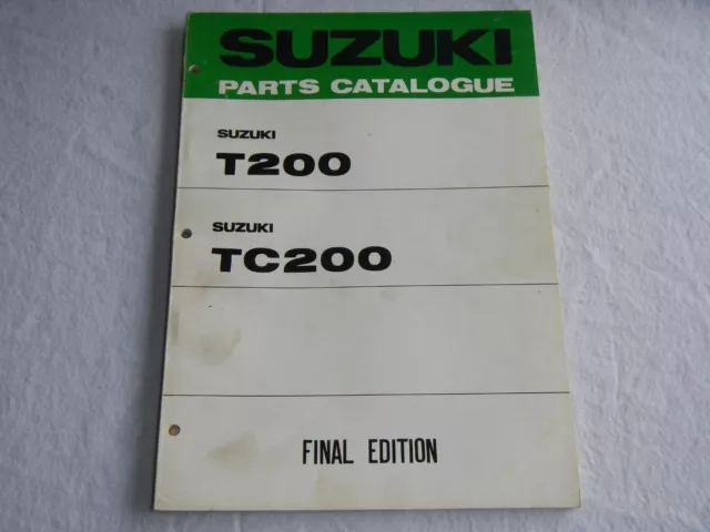 1967-1971 Suzuki T200 TC200 Stingray Invader parts book manual #1