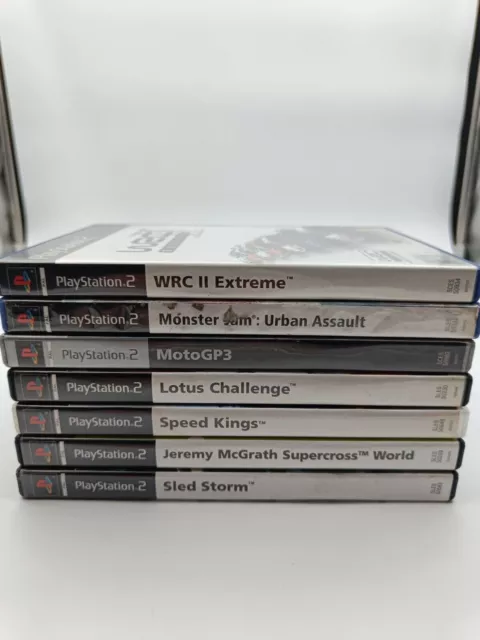 ENSEMBLE DE JEUX DE COURSE PS2 : WRC II Extreme, Monster Jam, MotoGP3 et...