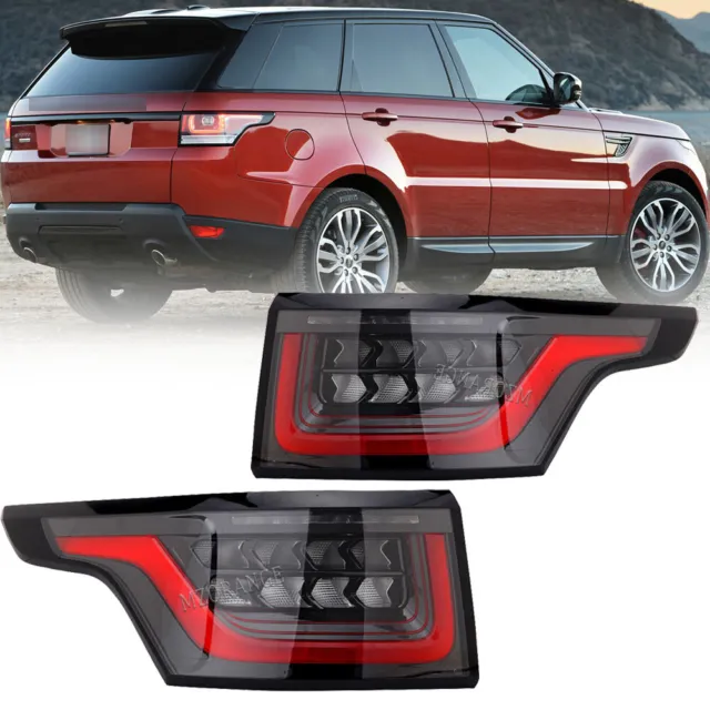 Pair Rear LED Tail Light Lamp Dynamic For Land Rover Range Rover Sport 2014-2021