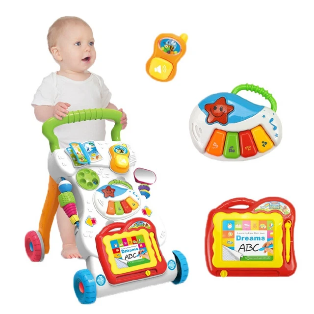 Walker Ajustable Niño Pequeño Trolley Baby Walker Alta Calidad Sit-to-Stand