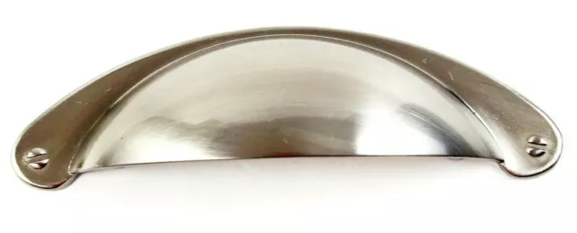 Cup Pulls Handle Kitchen/Bath Drawer Door Cabinet Hardware Brushed Nickel KPT