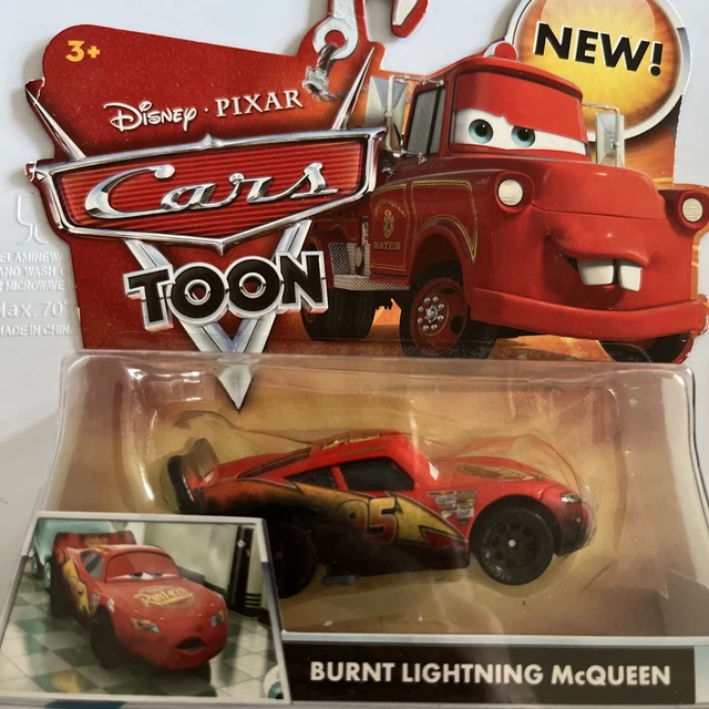 DISNEY PIXAR CARS Toon - Burnt Lightning McQueen #1 £14.99 - PicClick UK
