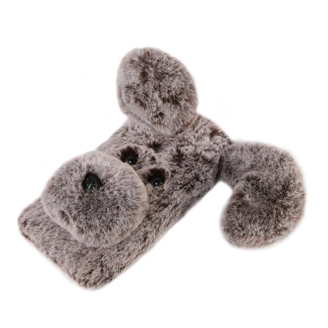 Coque pour téléphone à motifs en peluche douce Mignon hiver de mode Garder 7