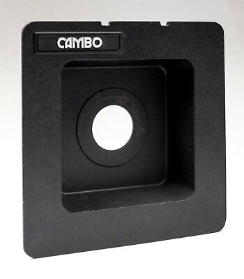 cambo 162mm sq recessed 34mm lens board-panel, 35mm hole, For 5/4 view camera.