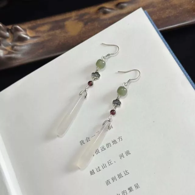 Chinese Style Water Drop Earrings Elegant Hanfu Earrings  Jewelry Accessories