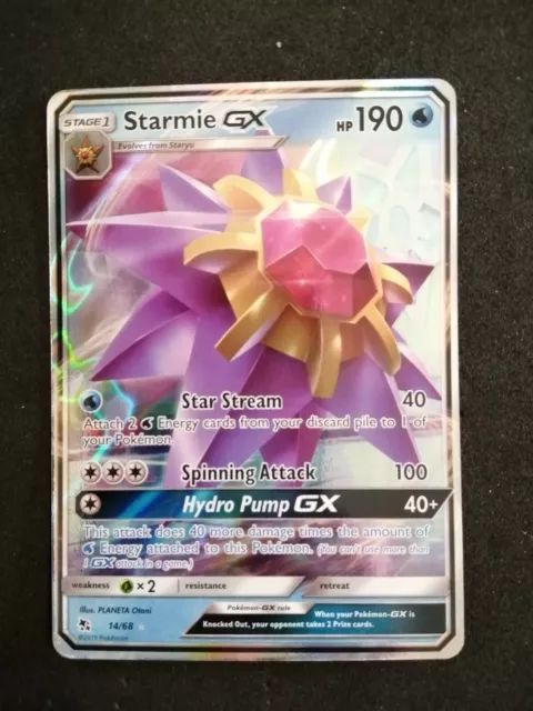 Carta Card POKEMON Starmie GX 14/68 Destino Sfuggente - MINT ENG