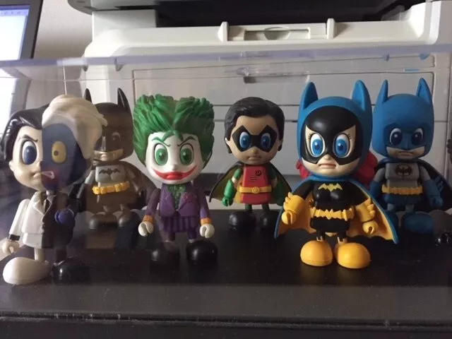 7 Bubbleheads DC Comics Batman, Catwoman, Two-face, Joker, Robin, Batgirl