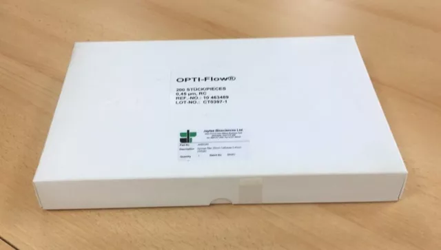 Filtre à seringue, acétate de cellulose 0,45 μm, 25 mm de diamètre - pack de 200