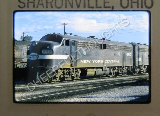 Original  '69 Kodachrome Slide NYC New York Central 1683 F7A Sharonville   37X28