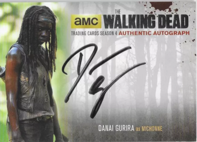 Cryptozoic Walking Dead Season 4 Part 2 Auto Silver Auto Danai Gurira Michonne