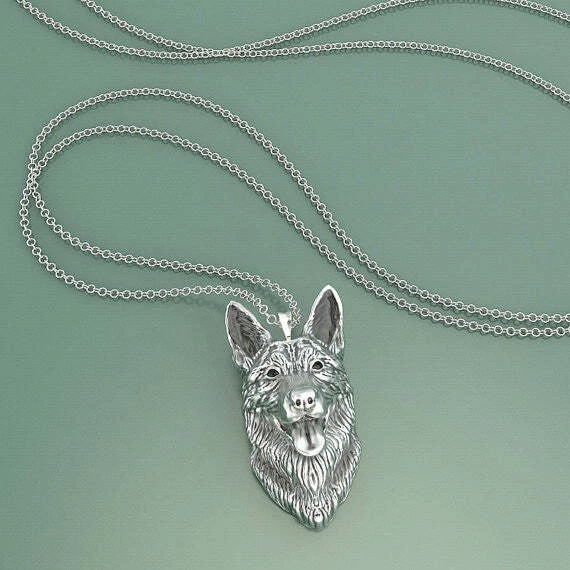 Belgian Malinois Breed Jewelry Face Pendant
