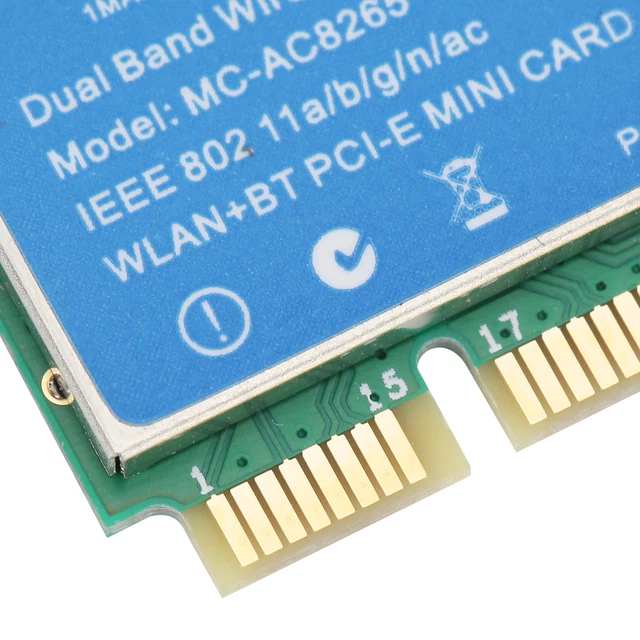 Carte WiFi PCIe Mini Double Bande 1200 Mbps - Avec Bluetooth 5.1, Pour Windows 10