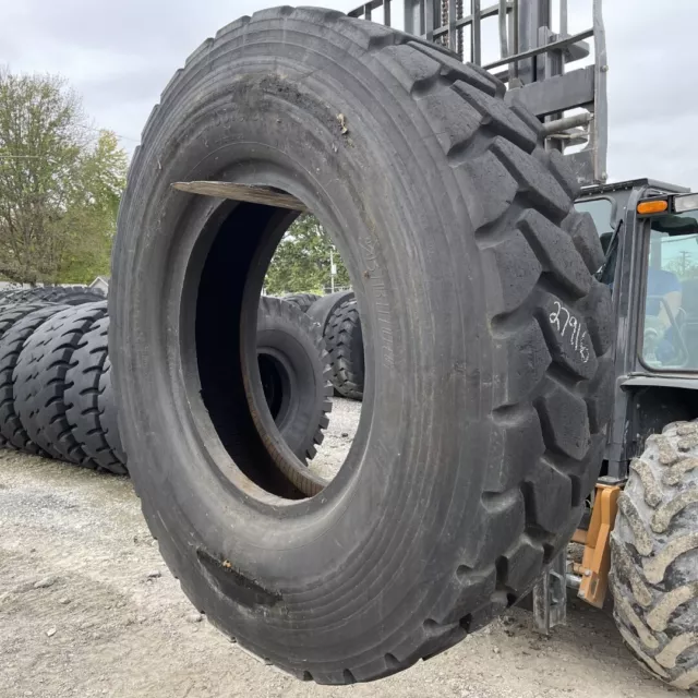 24.00R49 Bridgestone OTR Tire E-4 VRLS 2-Star Retread-Used 64/32 Mounted, Holds