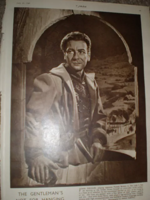 Photo article actor john Gielgud 1949 ref K