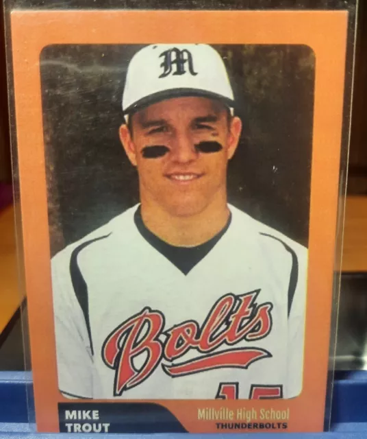MIKE TROUT Aceo Custom Millville High School Rookie Card 