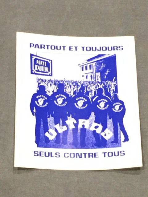 Lot de 6 anciens montages photos Fanatics (ultra Marseille) - Collection