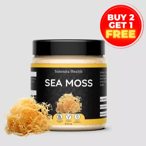 Organic Sea Moss Gel Irish Moss | Raw Wildcrafted Superfood Vegan Supplement