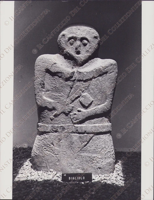 1981 PONTREMOLI Museo di menhir Bigliolo Stele Liguri Apuani Massa Carrara Foto