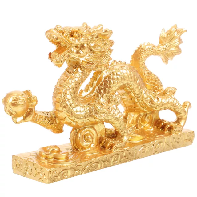 Office Decor Chinese Dragon Collectible Zodiac Figurine Amulet