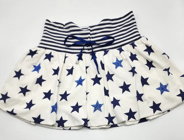 Monnalisa Girl’s Cotton Blend Rhinestone Double Skirt Sz 8 Yrs Worn Once
