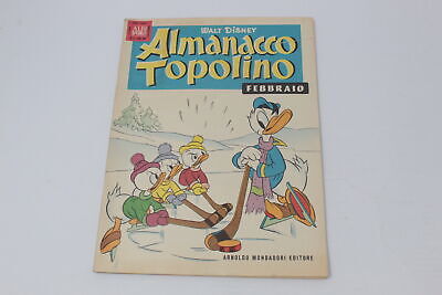 Almanacco Topolino Disney Ed. Mondadori N° 2  Febbraio 1959 [Fs-108]