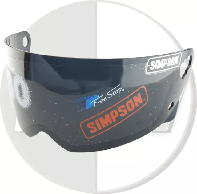 Simpson Helm Schwarz Visier Für M30 Bandit