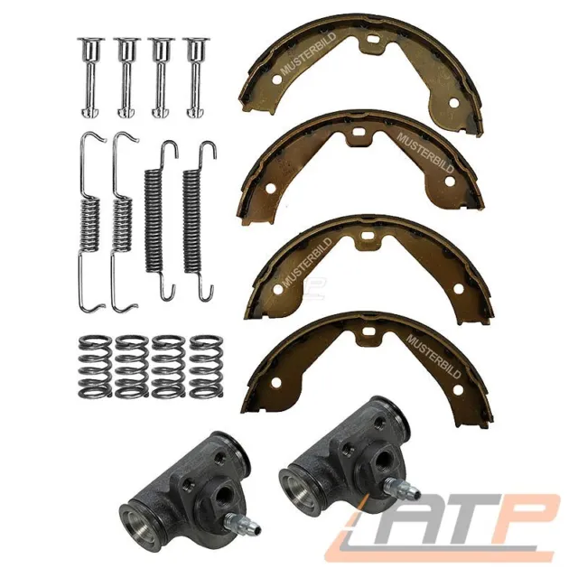 Satz Bremsbacken Trommelbremse+Radbremszylinder+Zubehör Für Fiat Punto 188 1.2