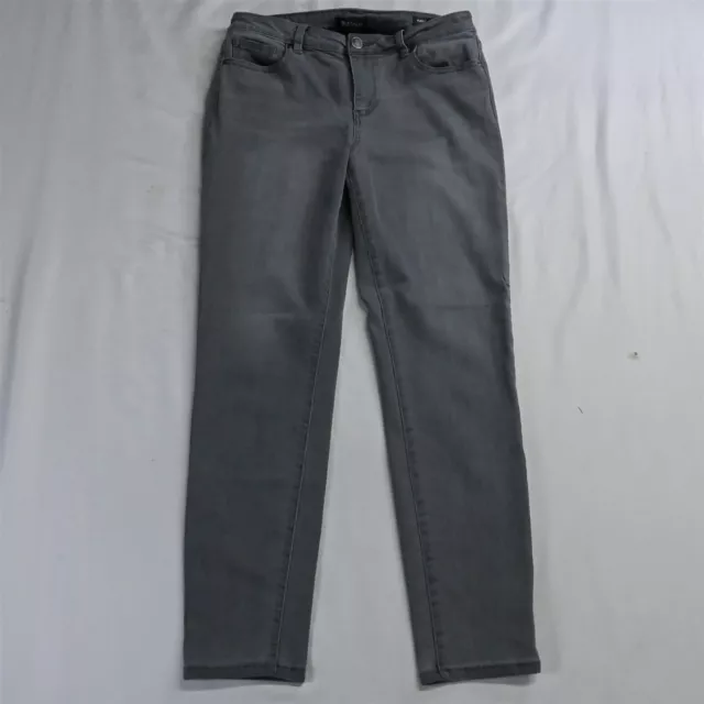 Buffalo David Bitton 10 / 30 Pursuit Mid Rise Skinny Gray Denim Womens Jeans