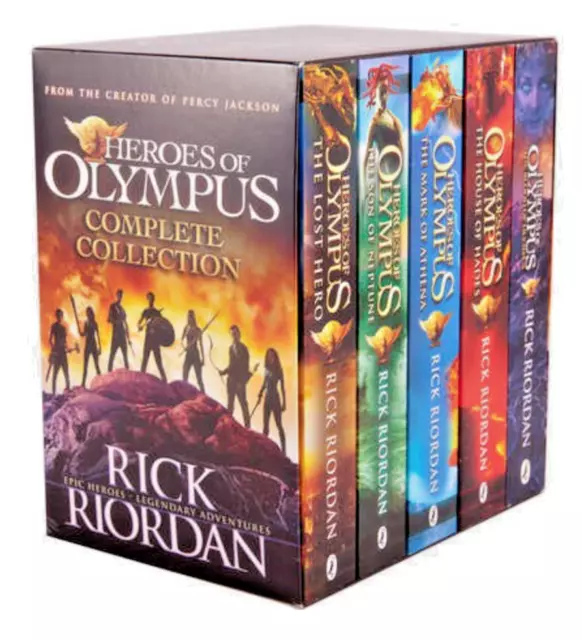 NEW Heroes of Olympus 5 Books Collection Gift Boxed Set by Rick Riordan!