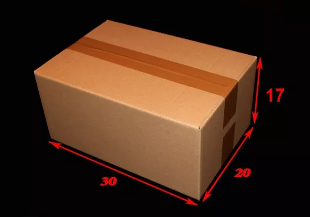 Lot de 20 cartons / caisses américaines ref. A4 / Dimensions 300 x 200 x 170 mm